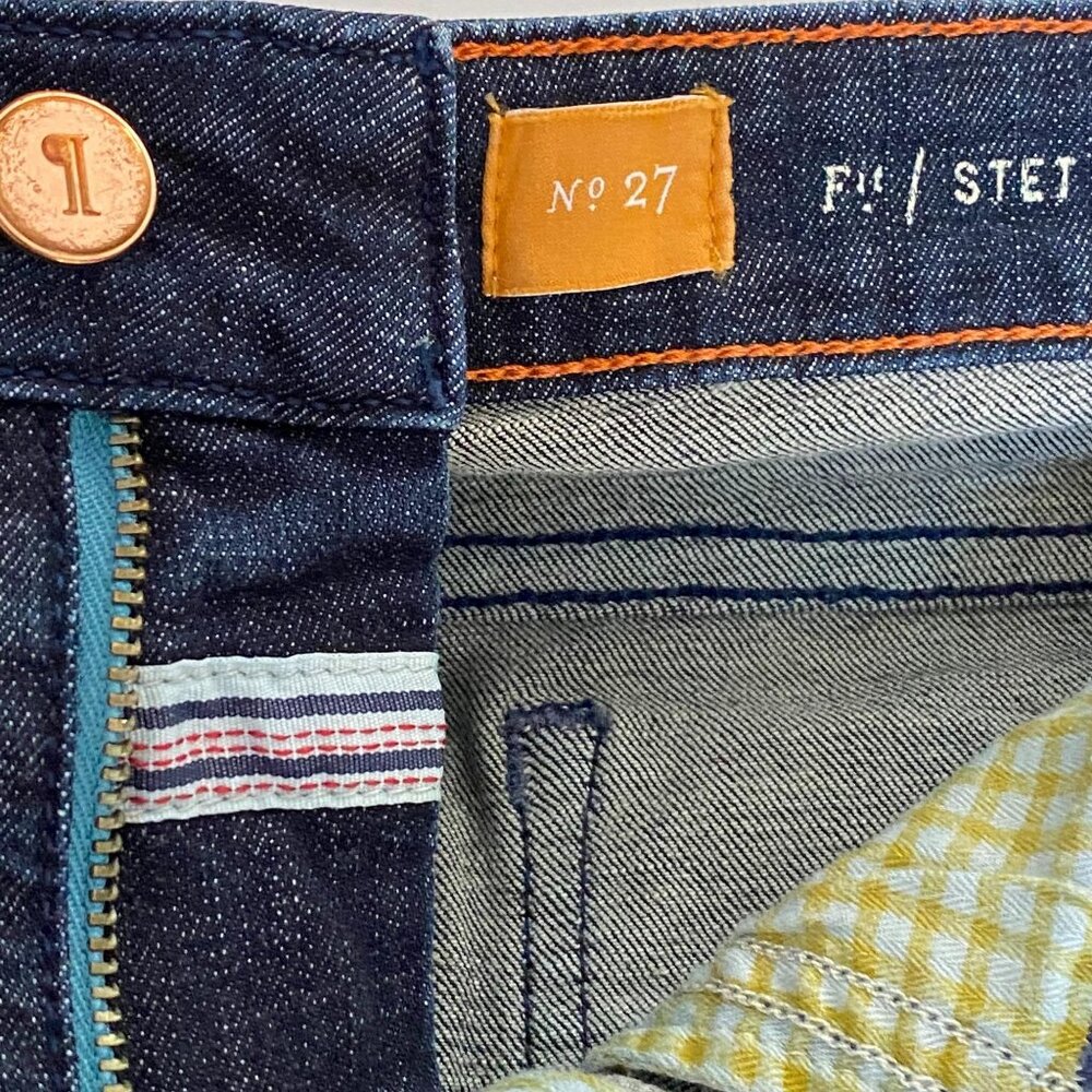 Pilcro and the Letterpress Womens Jeans Size 27 Fit Stet Dark Wash Cotton - Picture 5 of 15